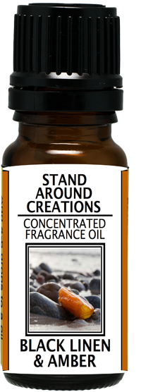 BLACK LINEN & AMBER FRAGRANCE OIL .33-FL. OZ. - Stand Around Creations