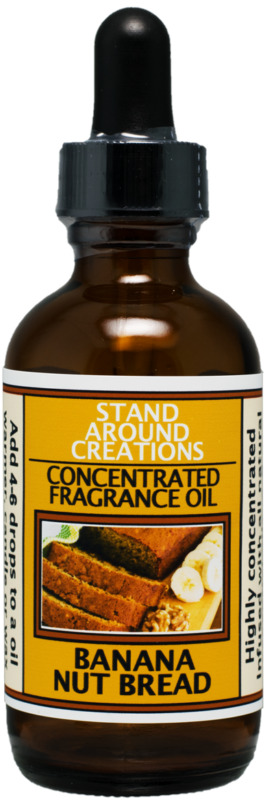 BANANA NUT BREAD FRAGRANCE OIL 2-FL. OZ. - Stand Around Creations BANANA NUT BREAD FRAGRANCE OIL 2-FL. OZ. - Stand Around Creations