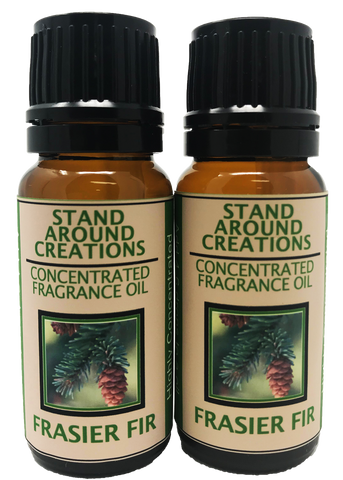 SET OF 2; FRASIER FIR FRAGRANCE OIL  .33-FL. OZ./EACH