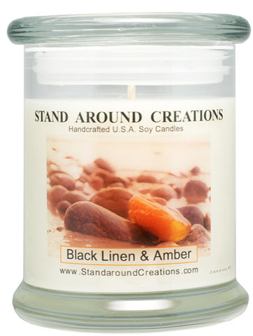 BLACK LINEN & AMBER STATUS 12-OZ.