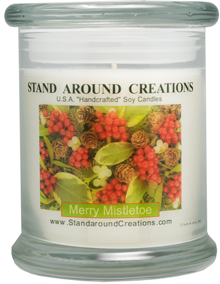 MERRY MISTLETOE STATUS 12-OZ.