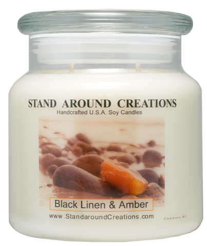 BLACK LINEN & AMBER APOTHECARY 16-OZ.