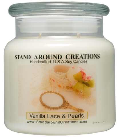 VANILLA LACE & PEARLS APOTHECARY 16-OZ.