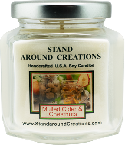 MULLED CIDER & CHESTNUTS HEX 6-OZ.