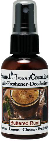 BUTTERED RUM AIR-FRESHENER / DEODORIZER;  2-OZ.