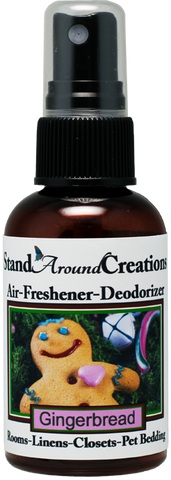 GINGERBREAD AIR-FRESHENER / DEODORIZER;  2-OZ.