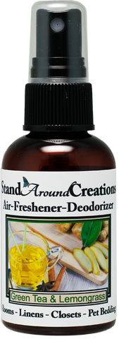 GREEN TEA & LEMONGRASS AIR-FRESHENER / DEODORIZER;  2-OZ.