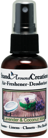 LAVENDER & COCONUT MILK AIR-FRESHENER / DEODORIZER;  2-OZ.