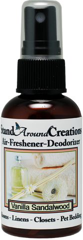 VANILLA SANDALWOOD AIR-FRESHENER / DEODORIZER;  2-OZ.