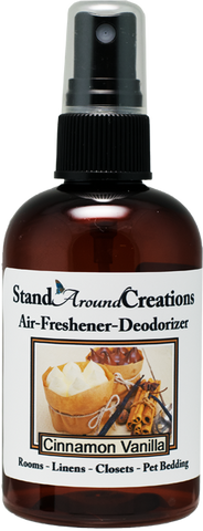 CINNAMON VANILLA AIR-FRESHENER / DEODORIZER;  4-OZ.