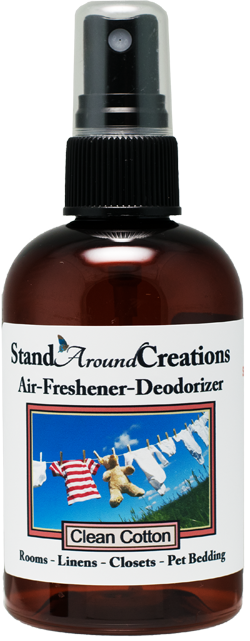 CLEAN COTTON AIR-FRESHENER / DEODORIZER; 4-OZ. - Stand Around Creations