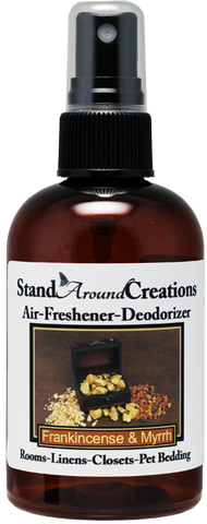 FRANKINCENSE & MYRRH AIR-FRESHENER / DEODORIZER;  4-OZ.