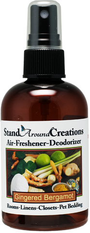 GINGERED BERGAMOT AIR-FRESHENER / DEODORIZER;  4-OZ.