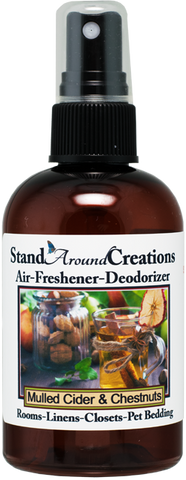 MULLED CIDER & CHESTNUTS AIR-FRESHENER / DEODORIZER;  4-OZ.