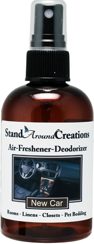 NEW CAR AIR-FRESHENER / DEODORIZER;  4-OZ.