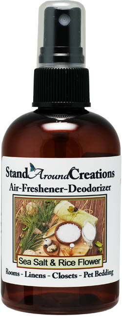 plants deodorize air SEA SALT & RICE FLOWER AIR-FRESHENER / DEODORIZER; 4-OZ