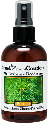 SPRUCE AIR-FRESHENER / DEODORIZER;  4-OZ.