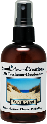 SUN & SAND AIR-FRESHENER / DEODORIZER;  4-OZ.