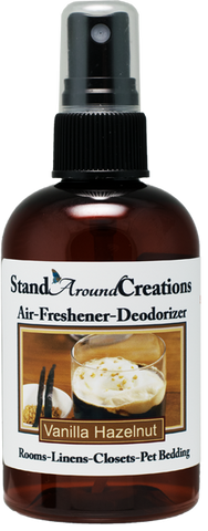 VANILLA HAZELNUT AIR-FRESHENER / DEODORIZER;  4-OZ.