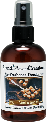 WARM VANILLA SUGAR AIR-FRESHENER / DEODORIZER;  4-OZ.