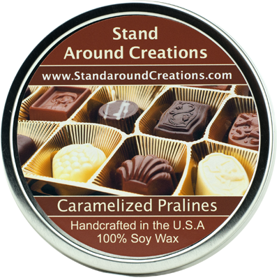 CARAMELIZED PRALINES TIN 16-OZ.