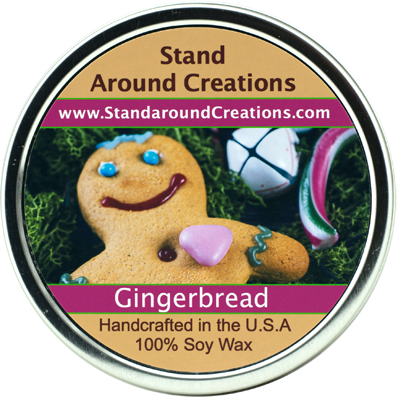 GINGERBREAD TIN 16-OZ.