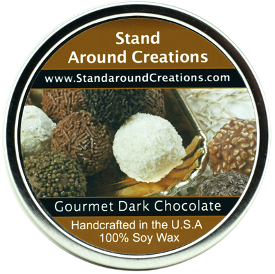 GOURMET DARK CHOCOLATE TIN 16-OZ.