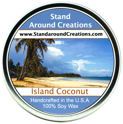ISLAND COCONUT TIN 16-OZ.