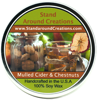 MULLED CIDER & CHESTNUTS TIN 16-OZ.