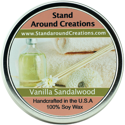 VANILLA SANDALWOOD TIN 16-OZ.