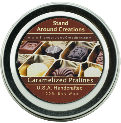 CARAMELIZED PRALINES TIN 2-OZ.