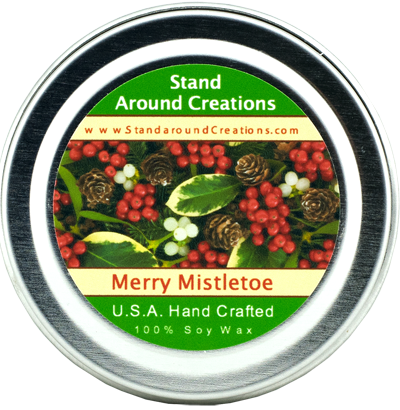 MERRY MISTLETOE TIN 2-OZ.