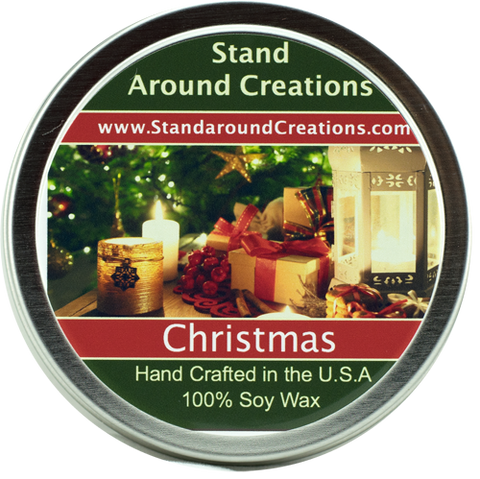 CHRISTMAS TIN 8-OZ.