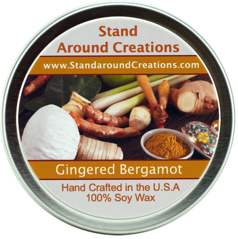 GINGERED BERGAMOT TIN 4-OZ.