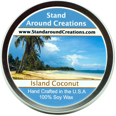 ISLAND COCONUT TIN 6-OZ.
