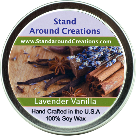 LAVENDER VANILLA TIN 6-OZ.