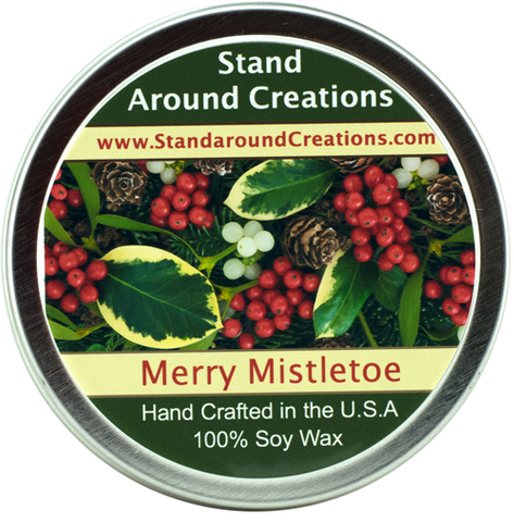 MERRY MISTLETOE TIN 4-OZ.