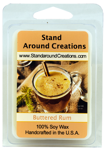 BUTTERED RUM WAX MELT 3-OZ.