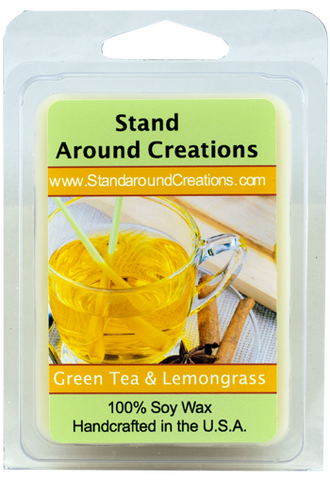GREEN TEA & LEMONGRASS WAX MELT 3-OZ.