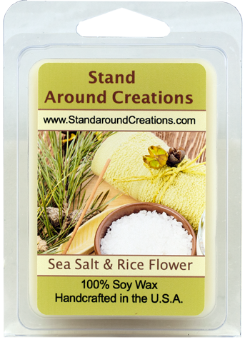 SEA SALT & RICE FLOWER WAX MELT 3-OZ.